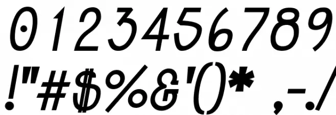 Jolly Bold Italic Font OTHER CHARS