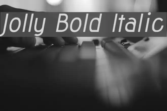 Jolly Bold Italic Font examples