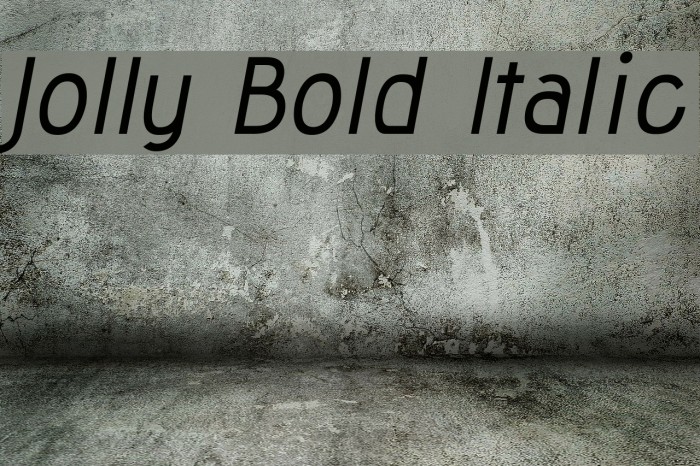 Jolly Bold Italic Font examples