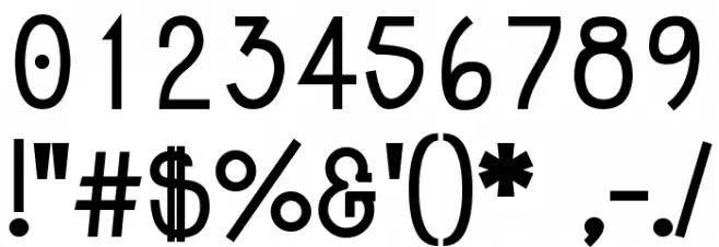 Jolly Bold Font OTHER CHARS