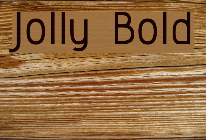 Jolly Bold Font examples