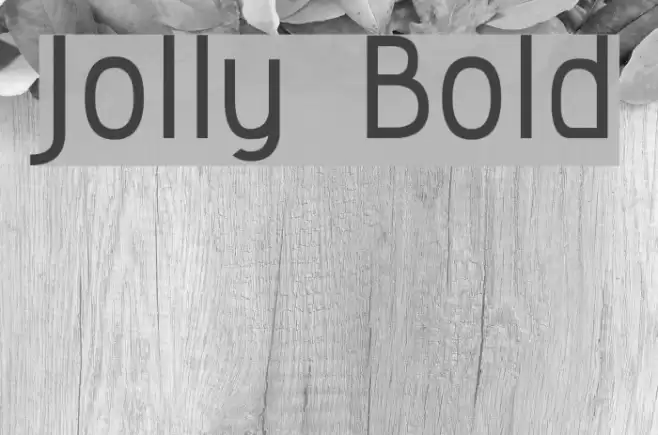 Jolly Bold Font examples