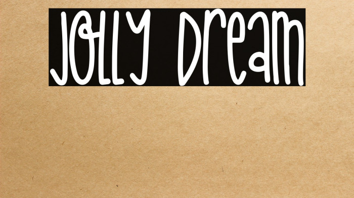Jolly Dream Example 1