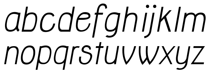 Jolly Italic Font LOWERCASE
