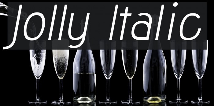 Jolly Italic Font examples