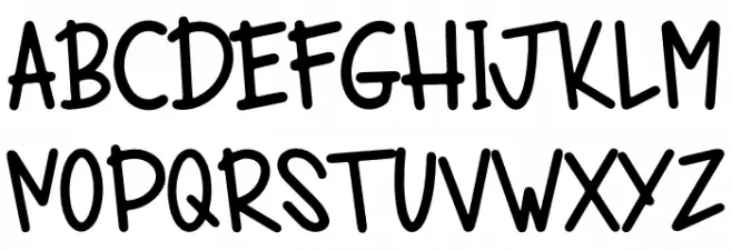Jolly Joy Schriftart Groß