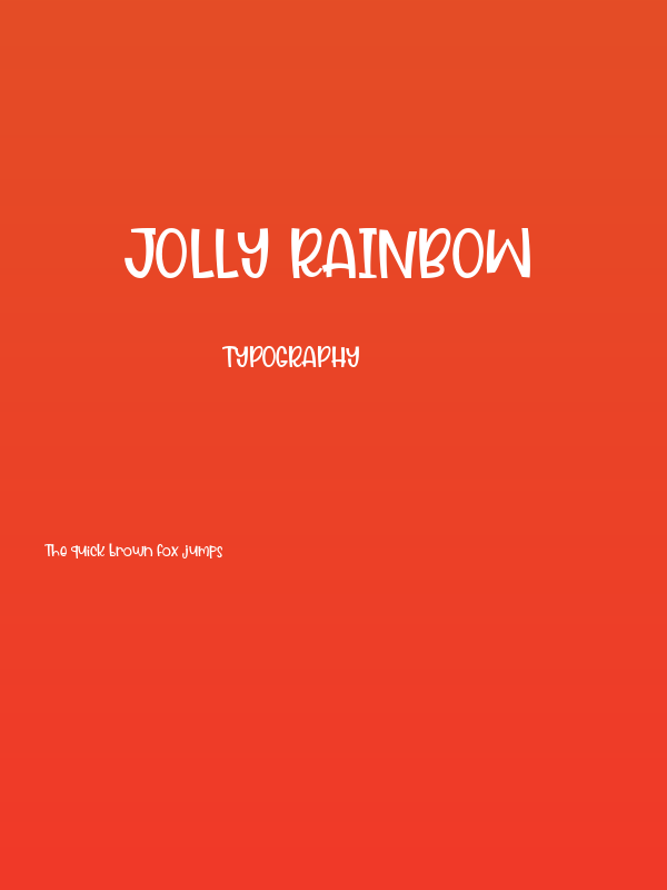 Jolly Rainbow Poster