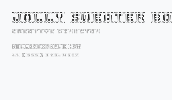 Jolly Sweater Bold Business Card