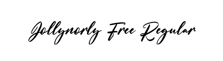 Jollynorly Free Regular Free Fonts Download