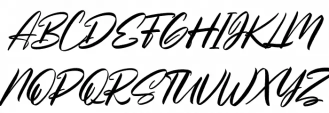 Jollynorly Free Regular フォント 大文字