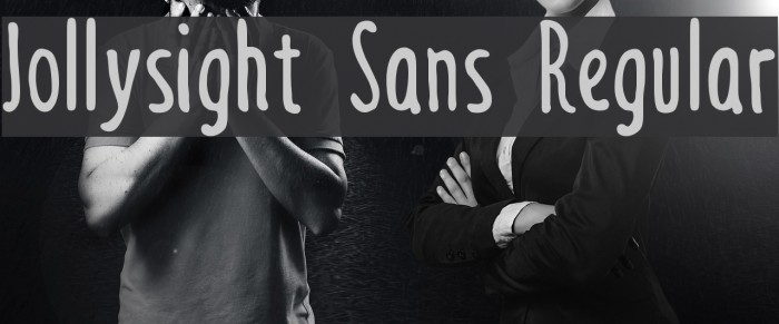 Jollysight Sans Regular Font examples
