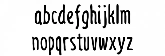 Jollysight Sans Regular Caratteri MINUSCOLO