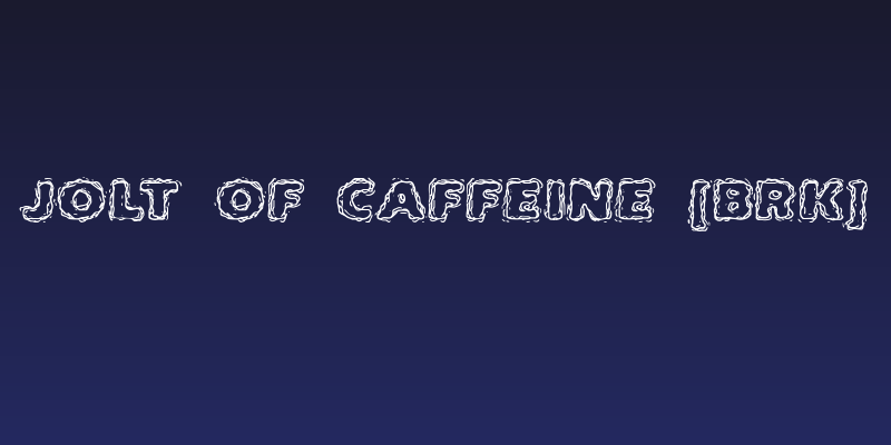 Jolt Of Caffeine [BRK] Social Header