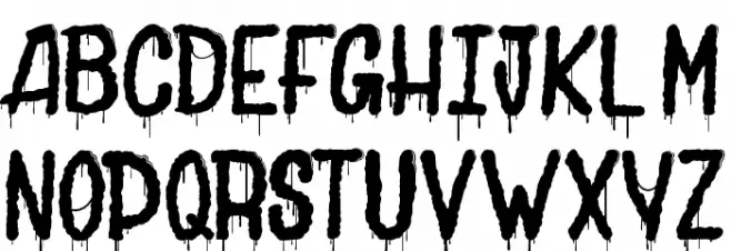 Joly Death Schriftart Groß