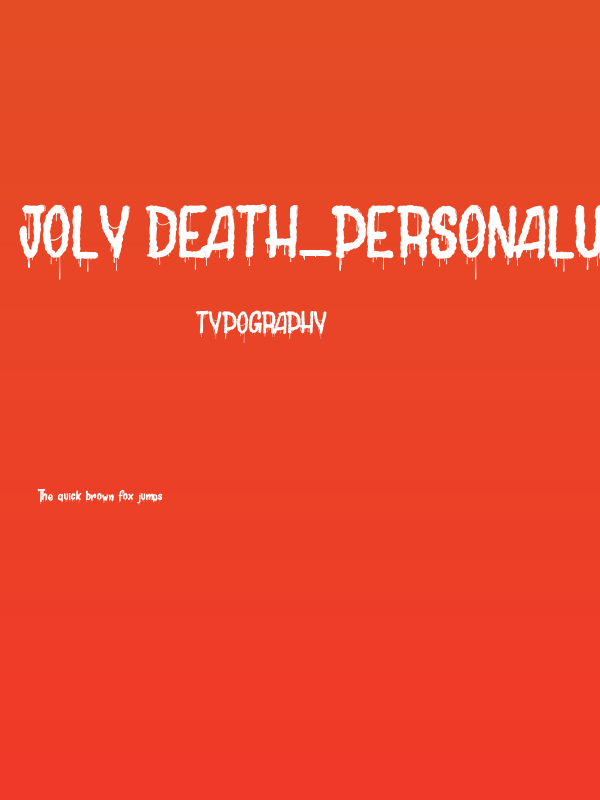 Joly Death_PersonalUseOnly Poster
