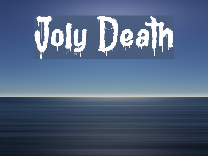 Joly Death Font examples