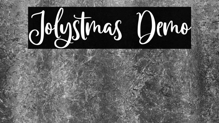 Jolystmas Demo Example 2