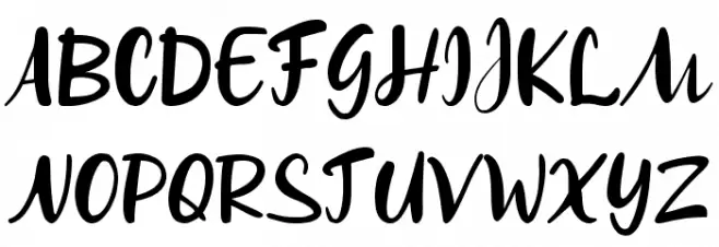 Jom Melaya Schriftart Groß