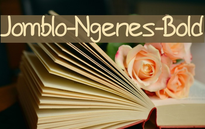 Jomblo-Ngenes-Bold Шрифта examples