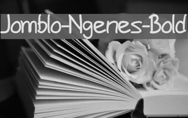 Jomblo-Ngenes-Bold Шрифта examples