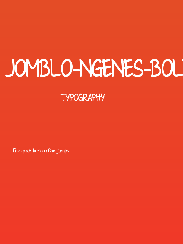 Jomblo-Ngenes-Bold Poster