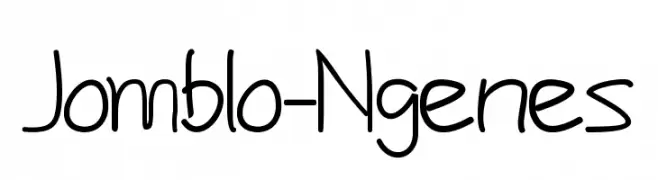 Jomblo-Ngenes  Frei Schriftart Herunterladen