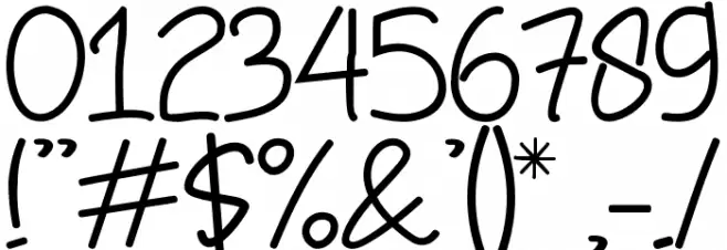 Jomblo-Ngenes Font OTHER CHARS