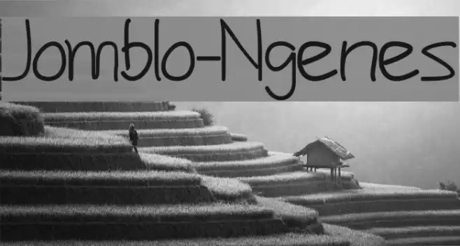 Jomblo-Ngenes Font examples