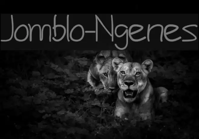 Jomblo-Ngenes Font examples