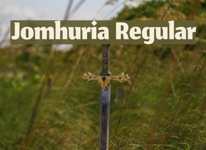 Jomhuria Regular Font examples
