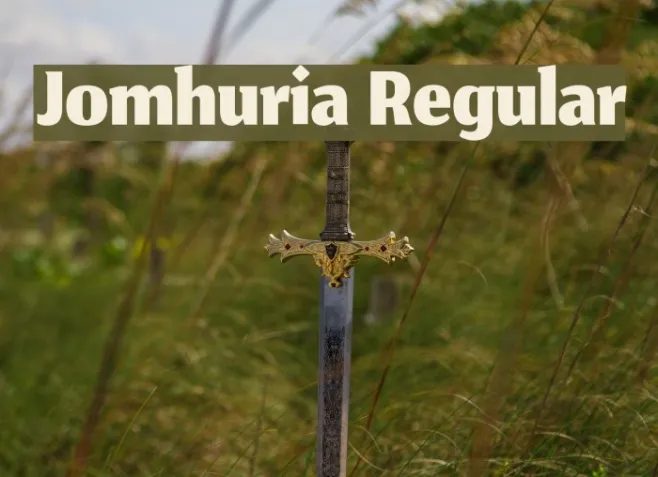 Jomhuria Regular Example 1