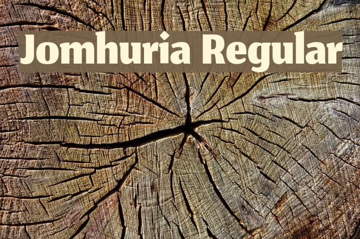 Jomhuria Regular Font examples