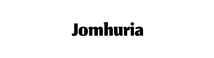 Jomhuria  font caratteri gratis