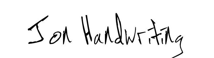 Jon Handwriting  font caratteri gratis