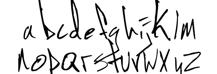 Jon Handwriting Font LOWERCASE