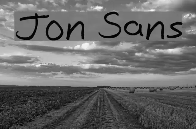 Jon Sans Font examples