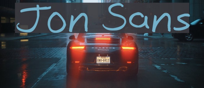 Jon Sans Font examples