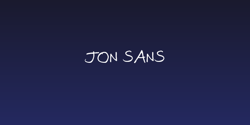Jon Sans Social Header