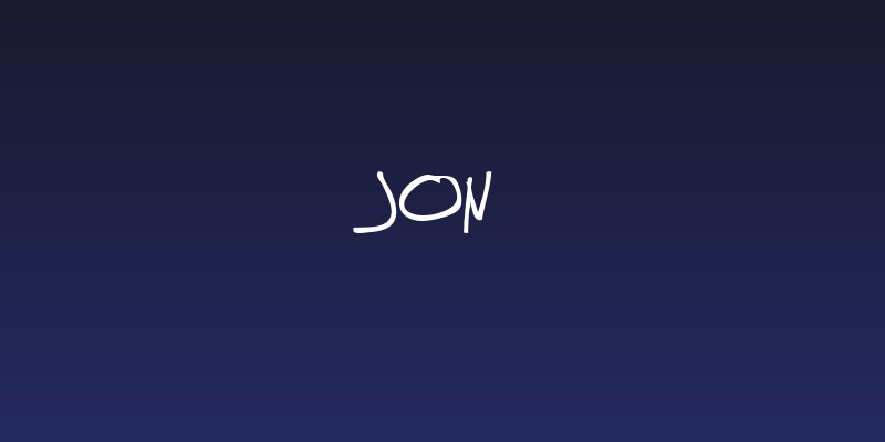 Jon Social Header