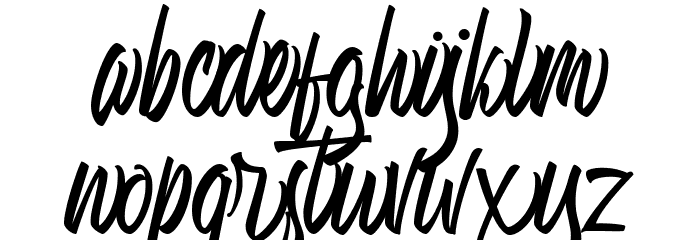 Jonah Free Normal Font LOWERCASE