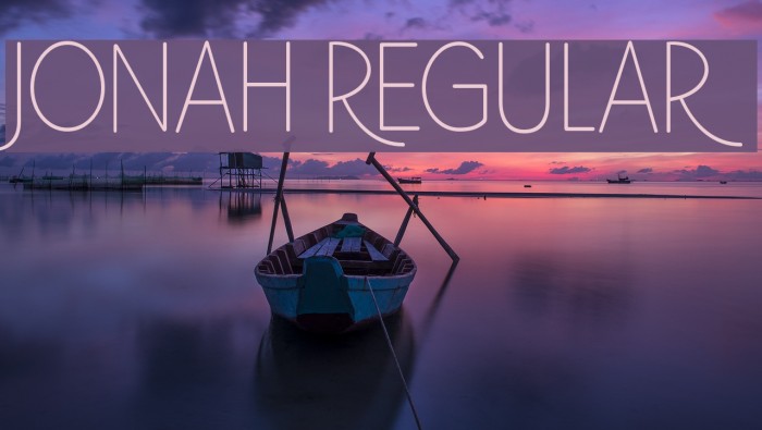 Jonah Regular Font examples