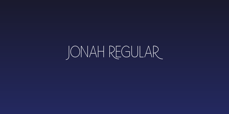 Jonah Regular Social Header