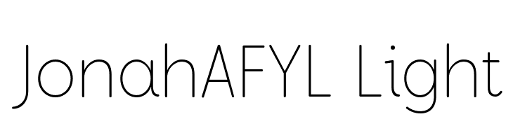 JonahAFYL Light  免费字体下载