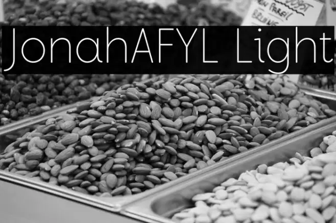 JonahAFYL Light Font examples