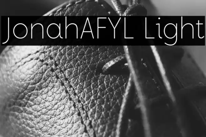 JonahAFYL Light Font examples
