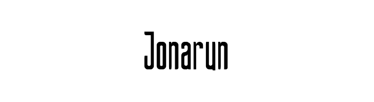 Jonarun  フリーフォントのダウンロード