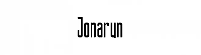 Jonarun  Скачать бесплатные шрифты