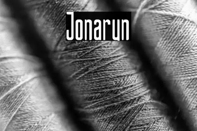 Jonarun Font examples