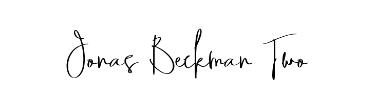 Jonas Beckman Two  नि: शुल्क फ़ॉन्ट्स डाउनलोड