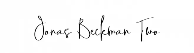 Jonas Beckman Two  Descarca Fonturi Gratis